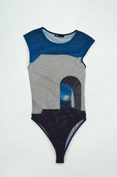 RENÉ MAGRITTE PRINT TULLE BODYSUIT