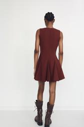 SHORT DRESS WITH BOWS AND GODET HEM