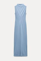 DRAPED MIDI DRESS