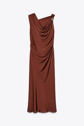 MIDI DRESS WITH GOLDEN APPLIQUÉ