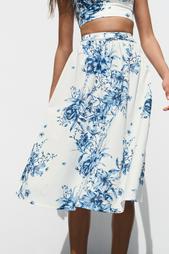 PRINTED MAXI SKIRT