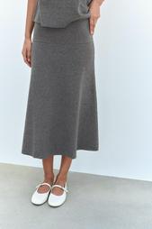 SOFT VOLUMINOUS MIDI SKIRT