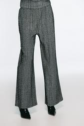 TEXTURED WIDE-LEG TROUSERS