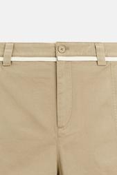 RELAXED FIT TROUSERS WITH CONTRAST STITCHING