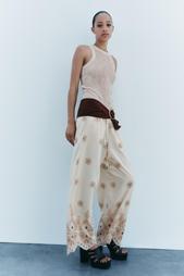 ZW COLLECTION EMBROIDERED TROUSERS