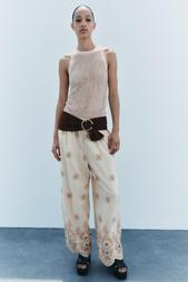 ZW COLLECTION EMBROIDERED TROUSERS