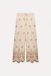 ZW COLLECTION EMBROIDERED TROUSERS