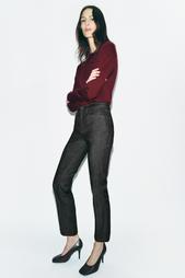 ZW COLLECTION HIGH-WAIST BOOTCUT CROPPED JEANS