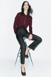 ZW COLLECTION HIGH-WAIST BOOTCUT CROPPED JEANS