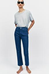 ZW COLLECTION HIGH-WAIST BOOTCUT CROPPED JEANS