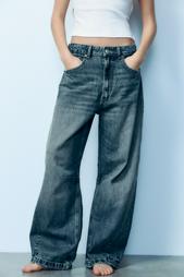 TRF MID-WAIST BAGGY BALLOON JEANS