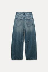 TRF MID-WAIST BAGGY BALLOON JEANS