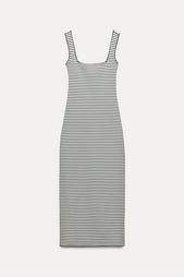 STRETCH KNIT MIDI DRESS