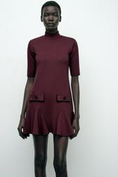 SHORT GODET DRESS