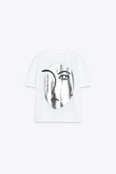 T-SHIRT WITH METALLIC GRAPHIC