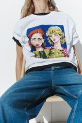 GIRLS PRINT T-SHIRT