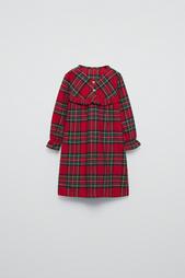 3-6 YEARS/ CHECKED FLANNEL NIGHTDRESS