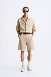 TEXTURED BERMUDA SHORTS