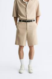 TEXTURED BERMUDA SHORTS