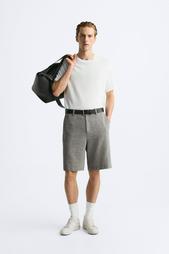 TEXTURED BERMUDA SHORTS