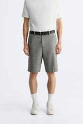 TEXTURED BERMUDA SHORTS