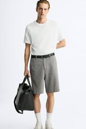 TEXTURED BERMUDA SHORTS