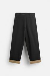 TROUSERS WITH CONTRAST BELT