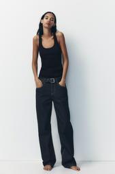 TRF WIDE-LEG MID-WAIST JEANS