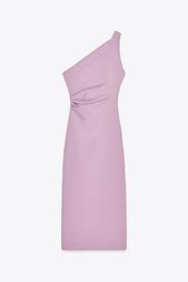 ASYMMETRIC MIDI DRESS