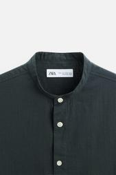 CREASED-EFFECT COTTON SHIRT