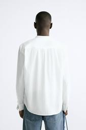 CREASED-EFFECT COTTON SHIRT