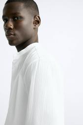 CREASED-EFFECT COTTON SHIRT