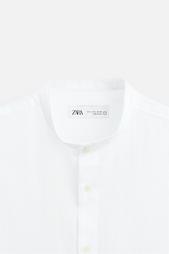 CREASED-EFFECT COTTON SHIRT