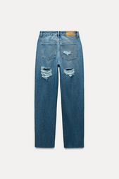 Z1975 STRAIGHT HIGH-WAIST RIPPED JEANS