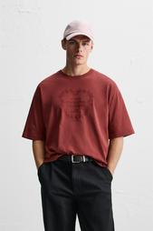 WASHED EMBROIDERED T-SHIRT