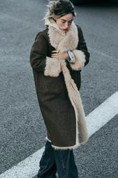 DOUBLE-SIDED REVERSIBLE LONG COAT