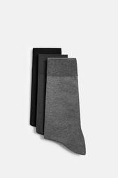 3-PACK OF MERCERISED COTTON SOCKS