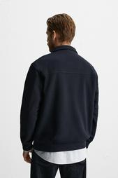 BASIC QUARTER ZIP SWEATSHIRT