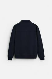 BASIC QUARTER ZIP SWEATSHIRT