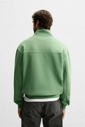 BASIC QUARTER ZIP SWEATSHIRT