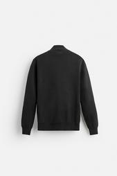 HIGH NECK QUARTER-ZIP SWEATER