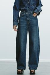 TRF MID-WAIST CROSSOVER BAGGY JEANS