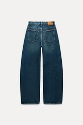 TRF MID-WAIST CROSSOVER BAGGY JEANS