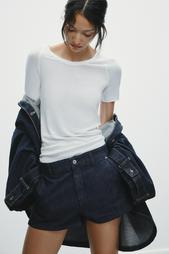 DENIM CHINO SHORTS