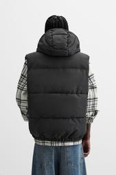 PADDED GILET WITH HOOD