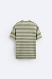 STRIPED JACQUARD KNIT T-SHIRT