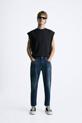 SLIM FIT CROPPED JEANS