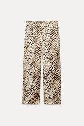 ZW COLLECTION ANIMAL PRINT PYJAMA-STYLE TROUSERS