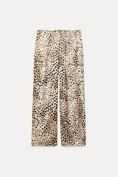 ZW COLLECTION ANIMAL PRINT PYJAMA-STYLE TROUSERS