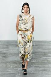 ZW COLLECTION PRINTED MIDI SKIRT